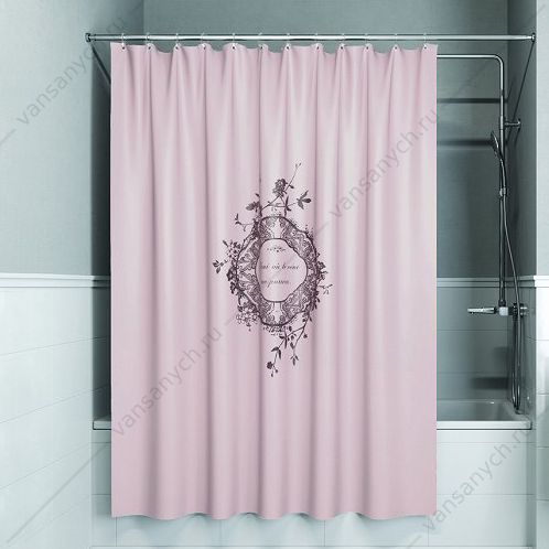 Штора для ванной комнаты IDDIS Basic, B15P218i11, розовый IDDIS (Россия) купить в Тюмени (Ван Саныч™)
