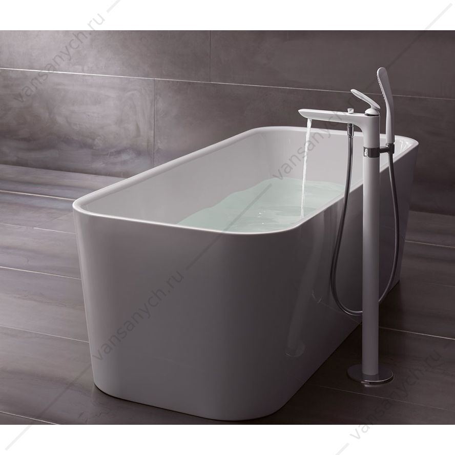 Смеситель для ванны напольный KLUDI BALANCE DN 15, белый/хром Kludi (Германия) купить в Тюмени (Ван Саныч™)