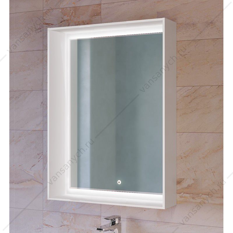 Зеркало RAVAL Frame 60 Белое с подсветкой (сенсор) RAVAL (Россия) купить в Тюмени (Ван Саныч™)