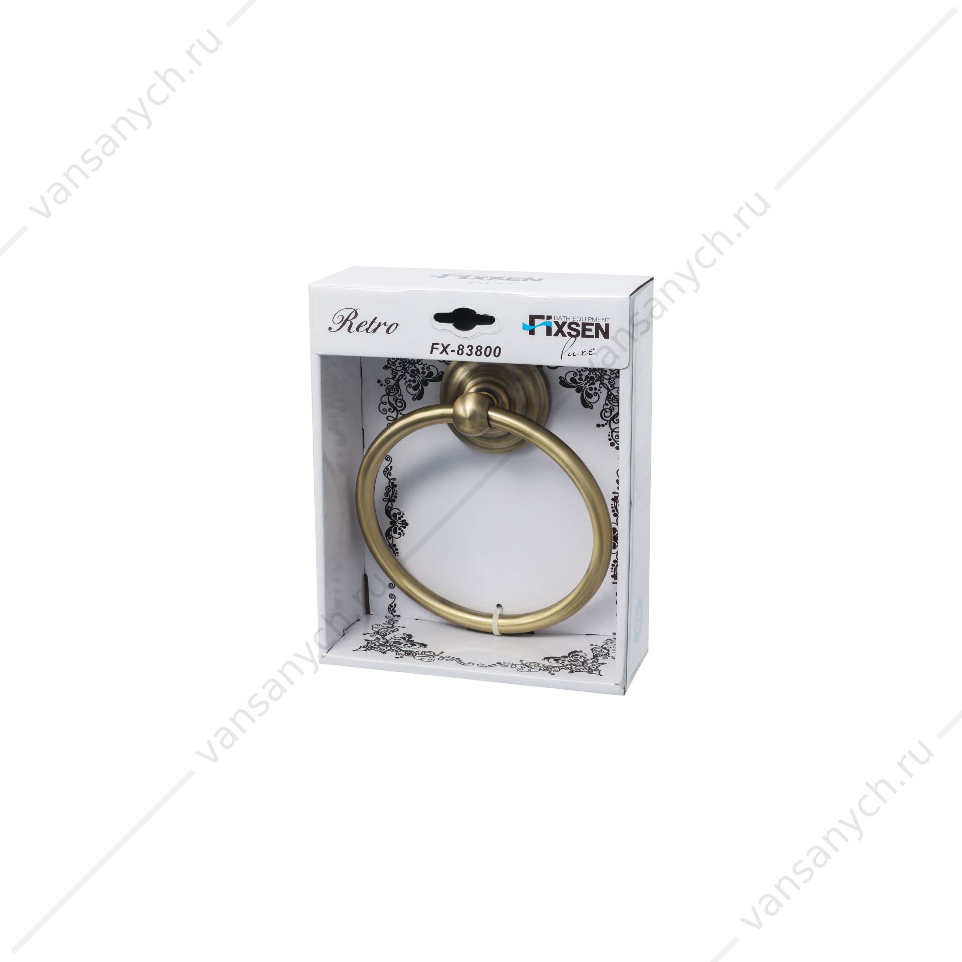 Полотенцедержатель кольцо Fixsen Retro Fixsen(Чехия) купить в Тюмени (Ван Саныч™)