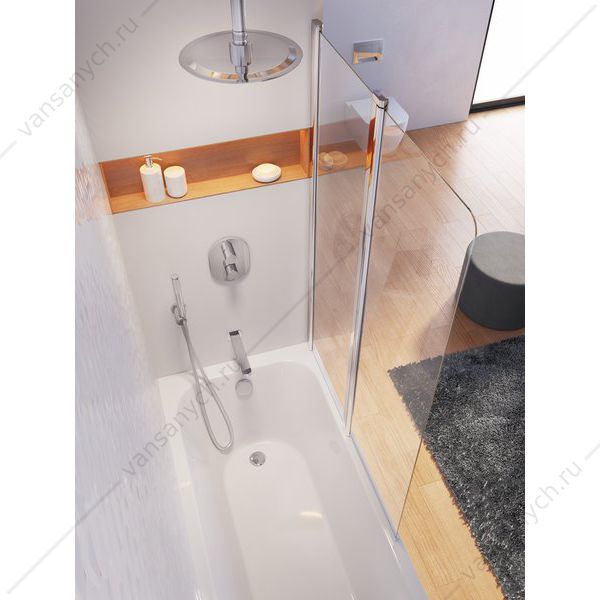 Смеситель термостатический скрытого монтажа RAVAK Chrome с переключателем ванна/душ CR 063.00  RAVAK(Чехия) купить в Тюмени (Ван Саныч™)