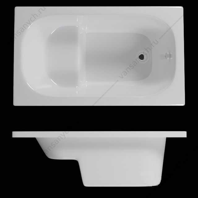 Ванна акриловая RIHO PETIT 120x70 прямоугольная  RIHO (Чехия) купить в Тюмени (Ван Саныч™)