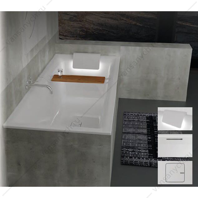 Ванна акриловая RIHO STILL SQUARE 170x75 прямоугольная (вкл. сифон) RIHO (Чехия) купить в Тюмени (Ван Саныч™)