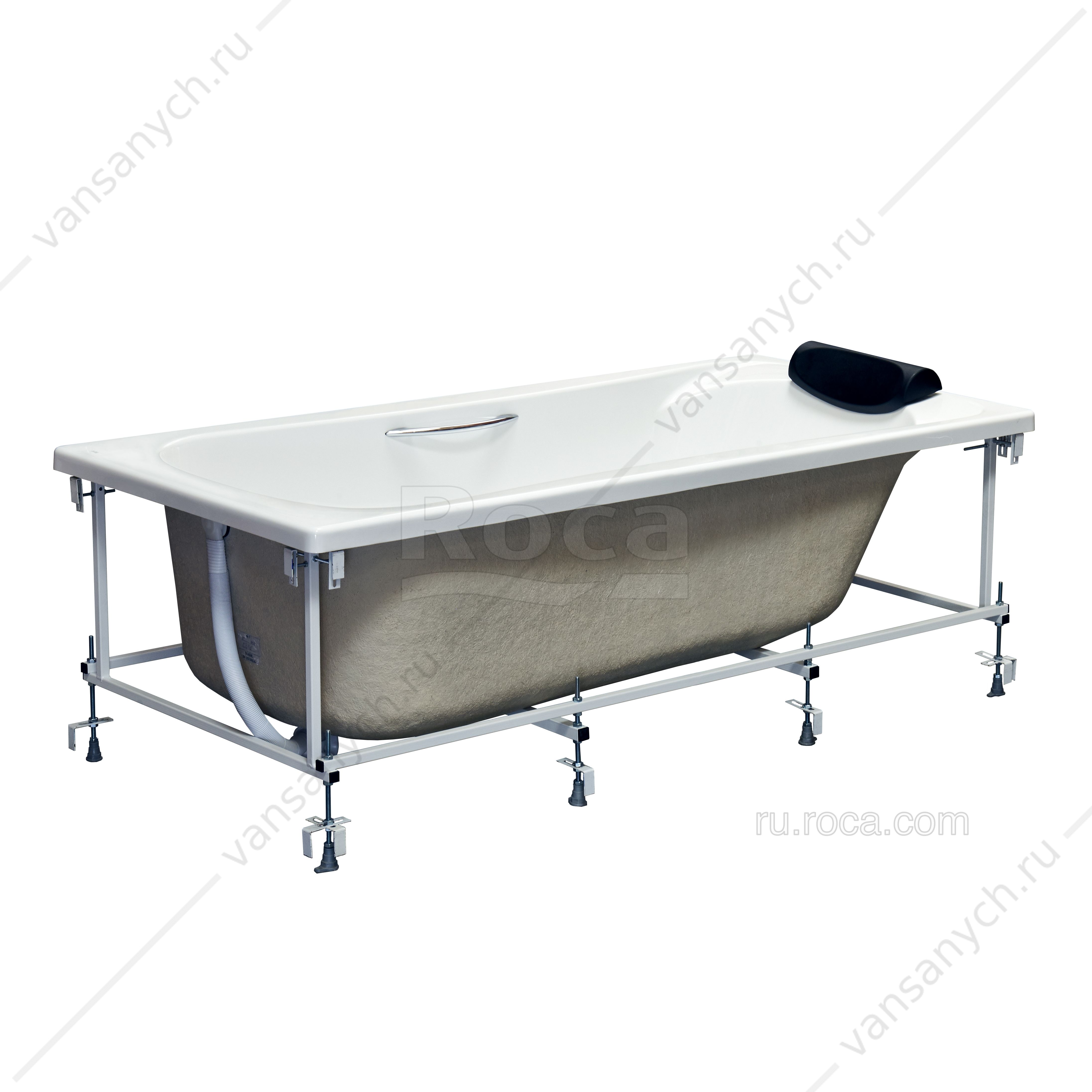 4 Акриловая ванна BeCool 180x80 прямоугольная, с отверстиями для ручек, ZRU9302782 Roca (Испания) купить в Тюмени (Ван Саныч™)