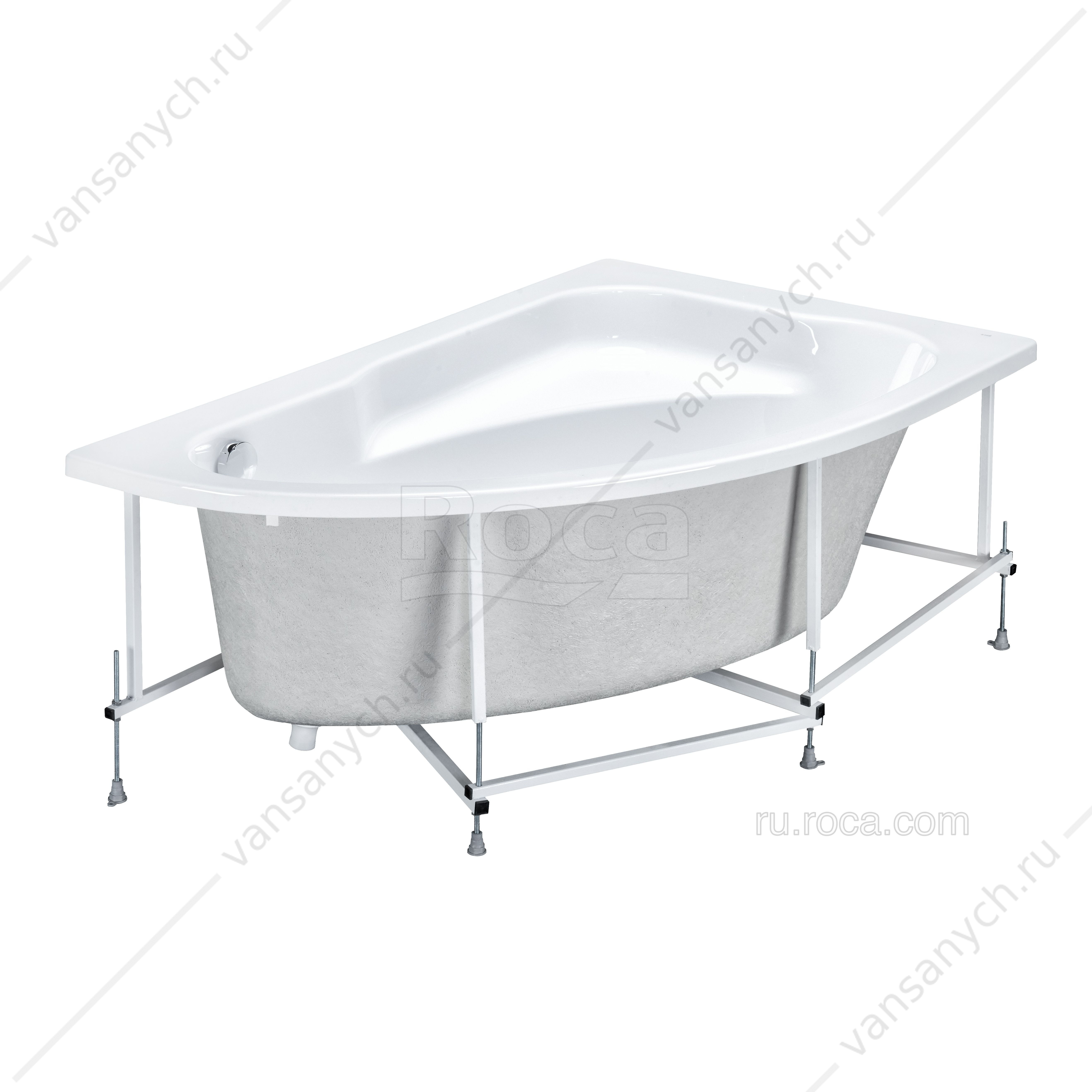 632 Акриловая ванна Welna 160x100 асимметричная правая ZRU9302998 Roca (Испания) купить в Тюмени (Ван Саныч™)