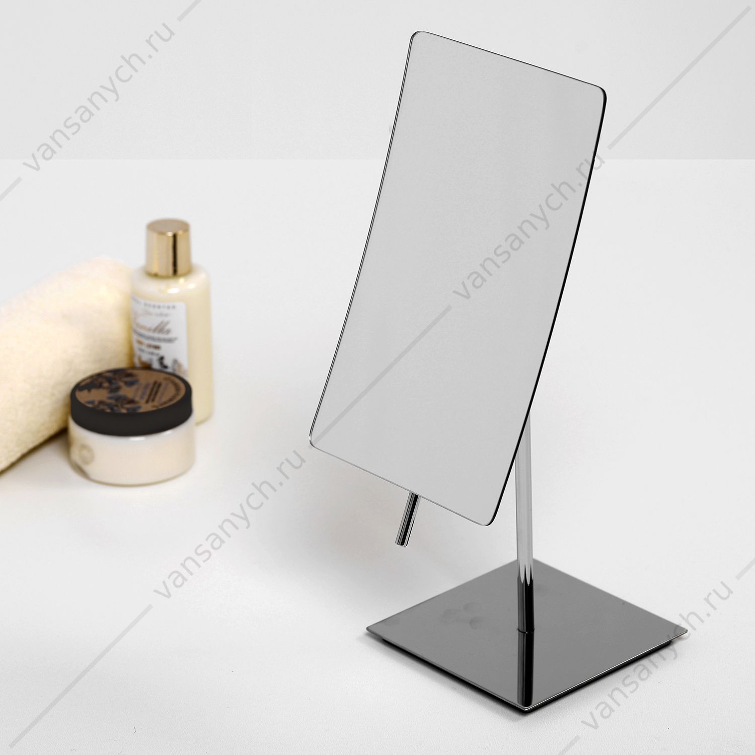 Зеркало косметическое с 3-х кратным увеличением, Хром, K-1006 WasserKraft (Германия) купить в Тюмени (Ван Саныч™)