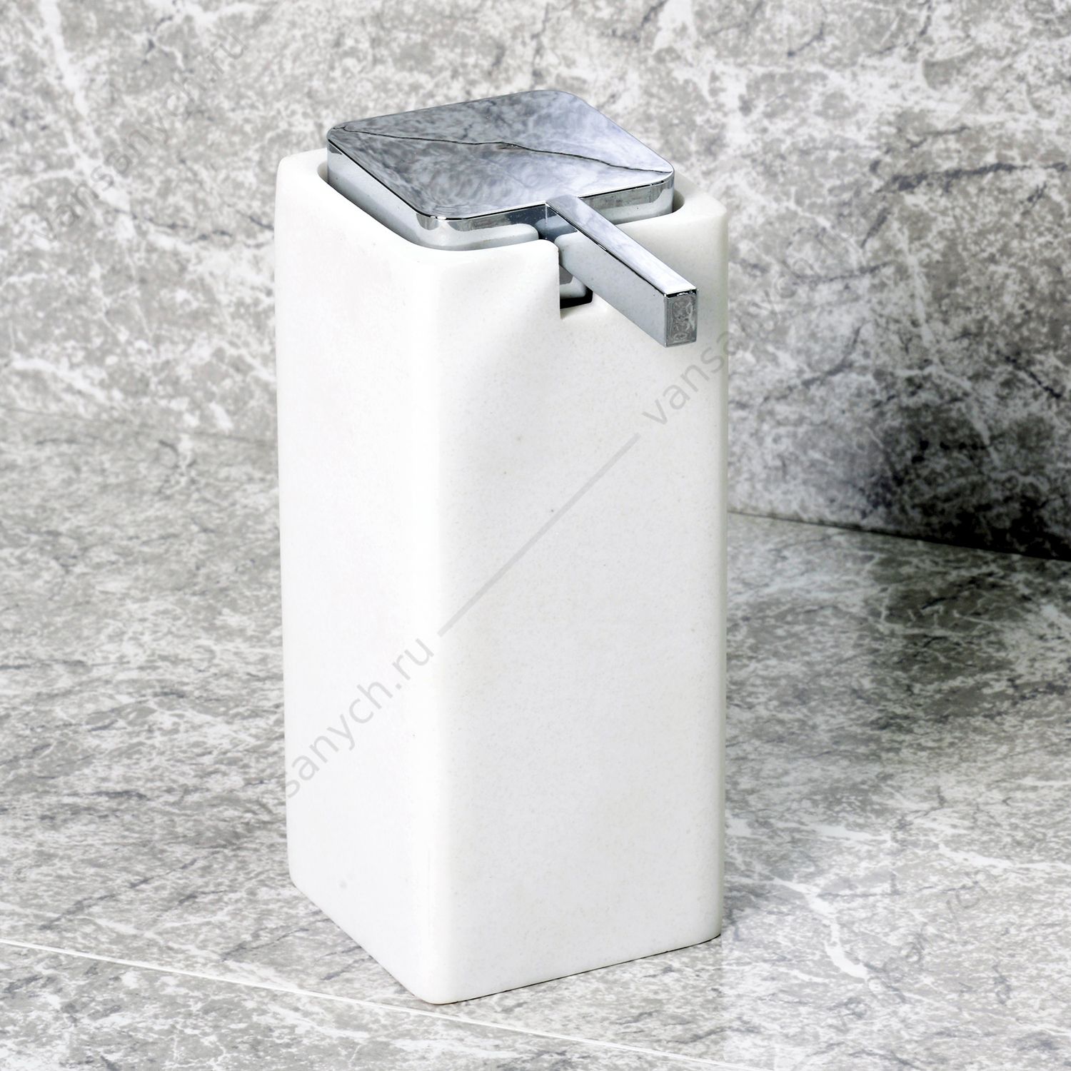 Дозатор для жидкого мыла, Oder K-9600, белый, K-9699 WasserKraft (Германия) купить в Тюмени (Ван Саныч™)