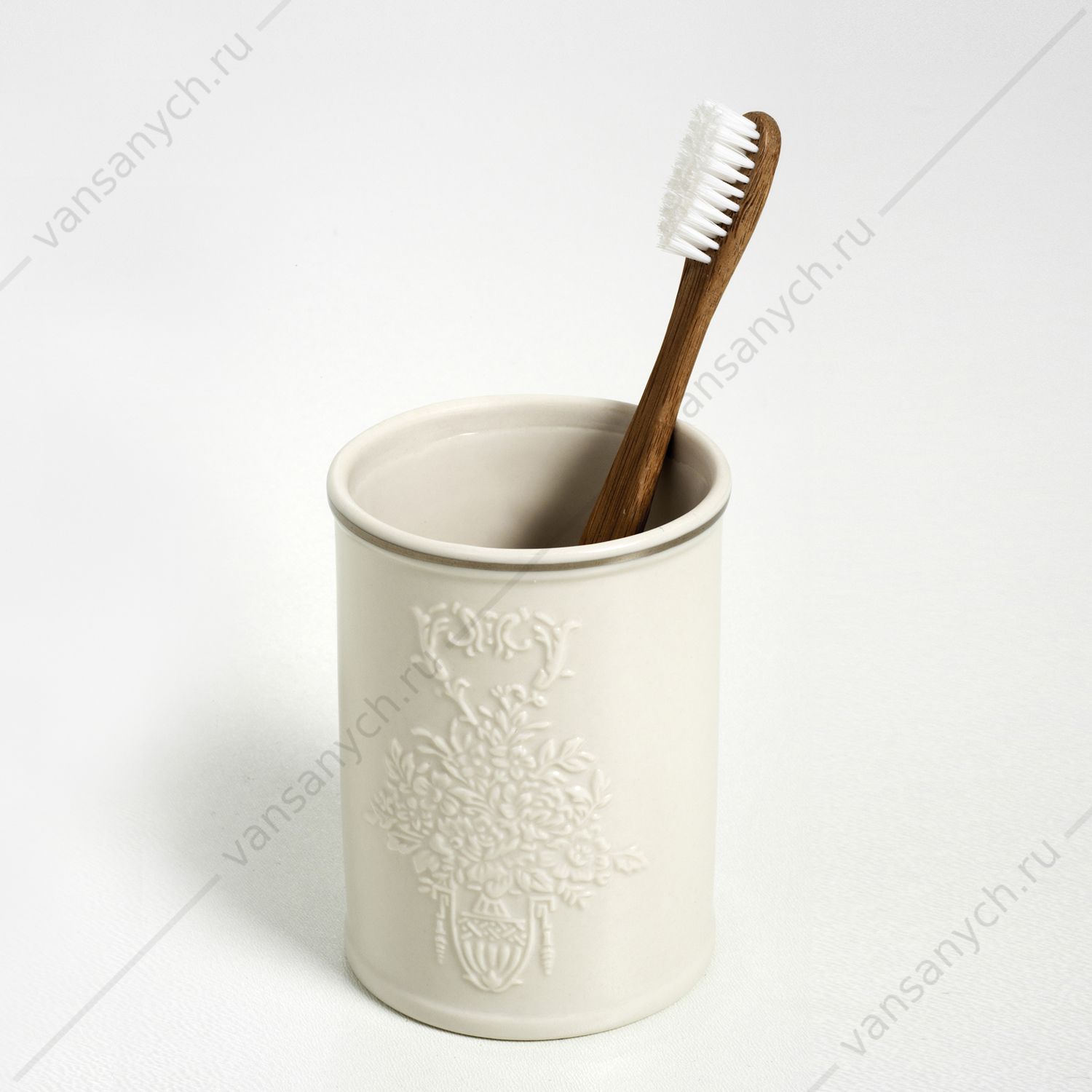 Стакан для зубных щеток, Rossel K-5700, белый, K-5728 WasserKraft (Германия) купить в Тюмени (Ван Саныч™)