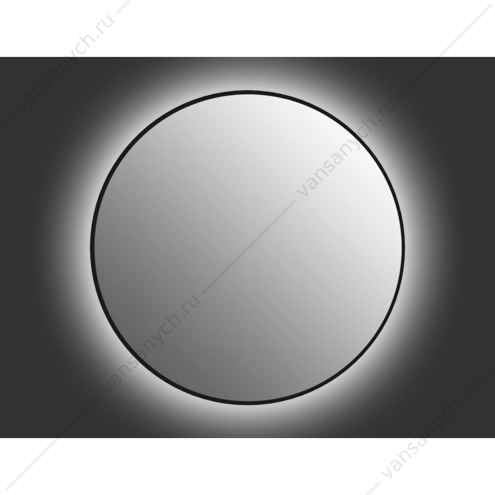 Зеркало ECLIPSE smart 90x90 с подсветкой круглое в черной рамке, А64148 Cersanit (Польша) купить в Тюмени (Ван Саныч™)