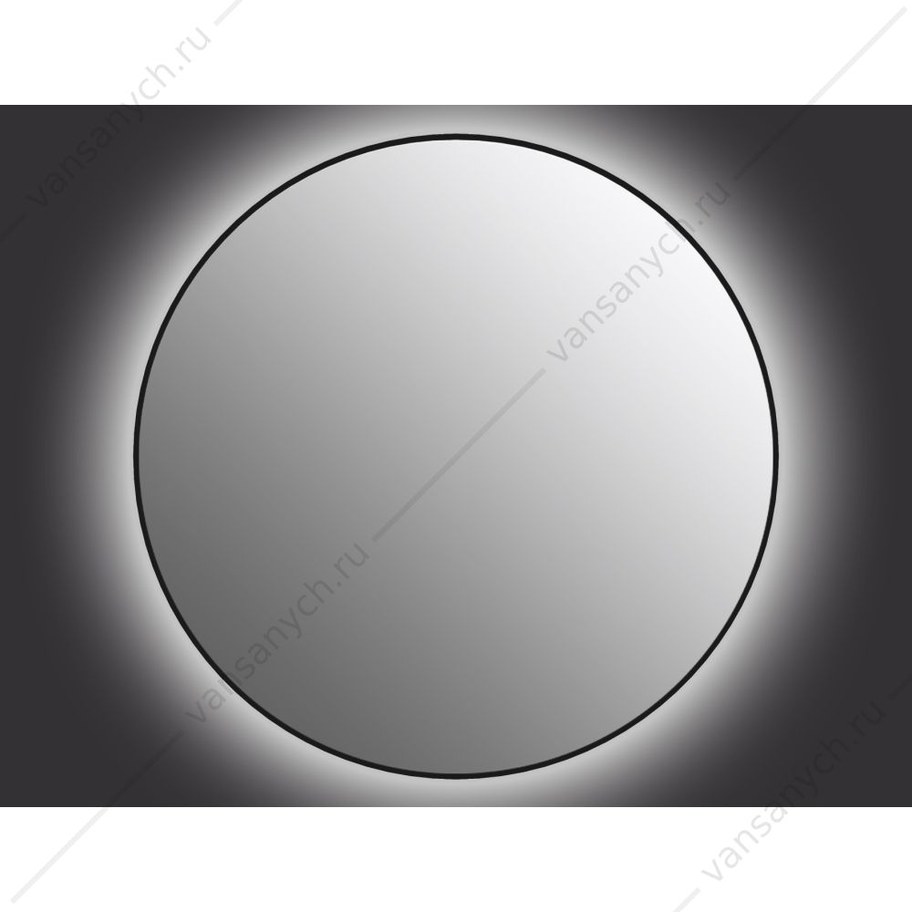 Зеркало ECLIPSE smart 100x100 с подсветкой круглое в черной рамке, А64149 Cersanit (Польша) купить в Тюмени (Ван Саныч™)