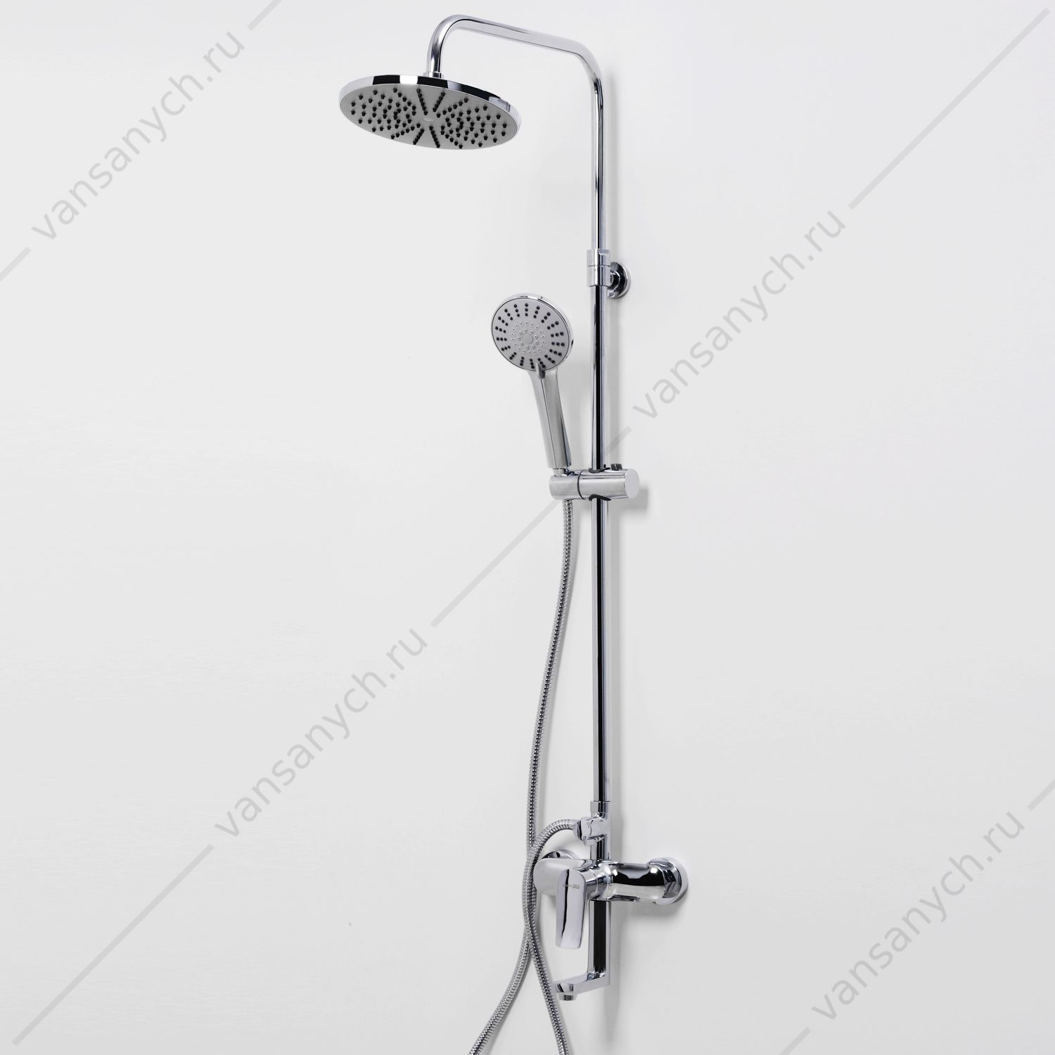 9061979 Душевая система со смесителем для ванны A16601, хром WasserKraft (Германия) купить в Тюмени (Ван Саныч™)