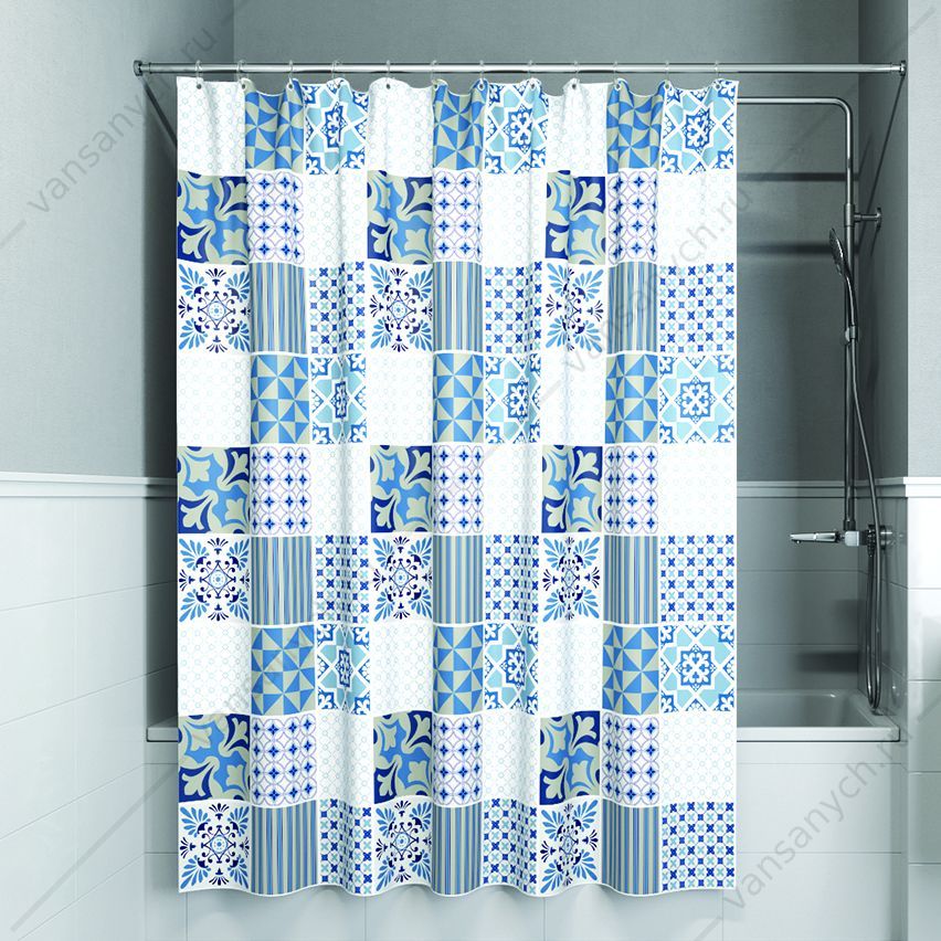 Штора для ванной комнаты IDDIS Basic, B03P118i11, синий IDDIS (Россия) купить в Тюмени (Ван Саныч™)