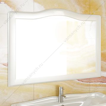 3132225 Зеркало Монако-120 белый Comforty (Россия) купить в Тюмени (Ван Саныч™)