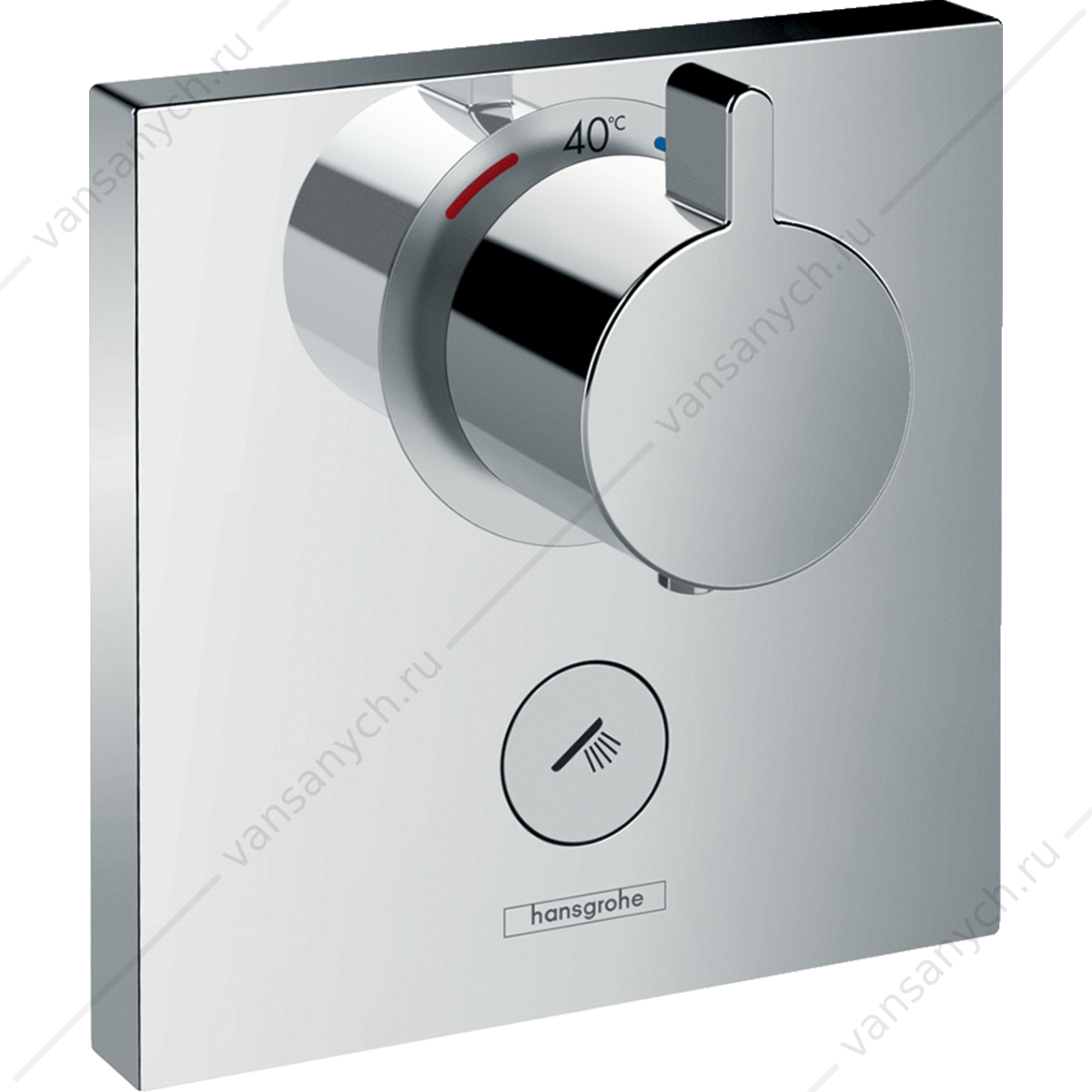Select Highflow Смеситель термостат для душа с клапаном для ручного душа (внешняя часть) HANSGROHE Select 15761000 HANSGROHE (Германия) купить в Тюмени (Ван Саныч™)