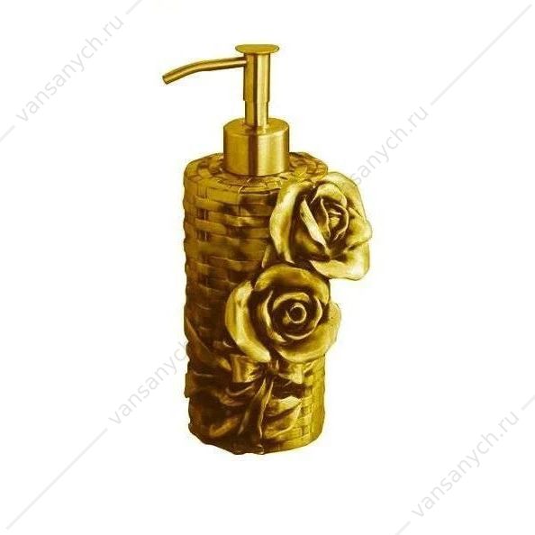 Дозатор для жидкого мыла ART&MAX ROSE настольный золото ART&MAX (Италия) купить в Тюмени (Ван Саныч™)