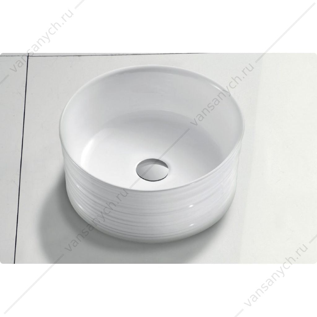 Раковина накладная керамическая круглая BELBAGNO BB1420 белый Belbagno (Италия) купить в Тюмени (Ван Саныч™)