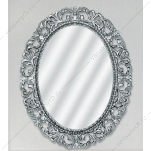 3347 Зеркало Misty Аврора 750х945 (серебро, овальное) Misty(Россия) купить в Тюмени (Ван Саныч™)