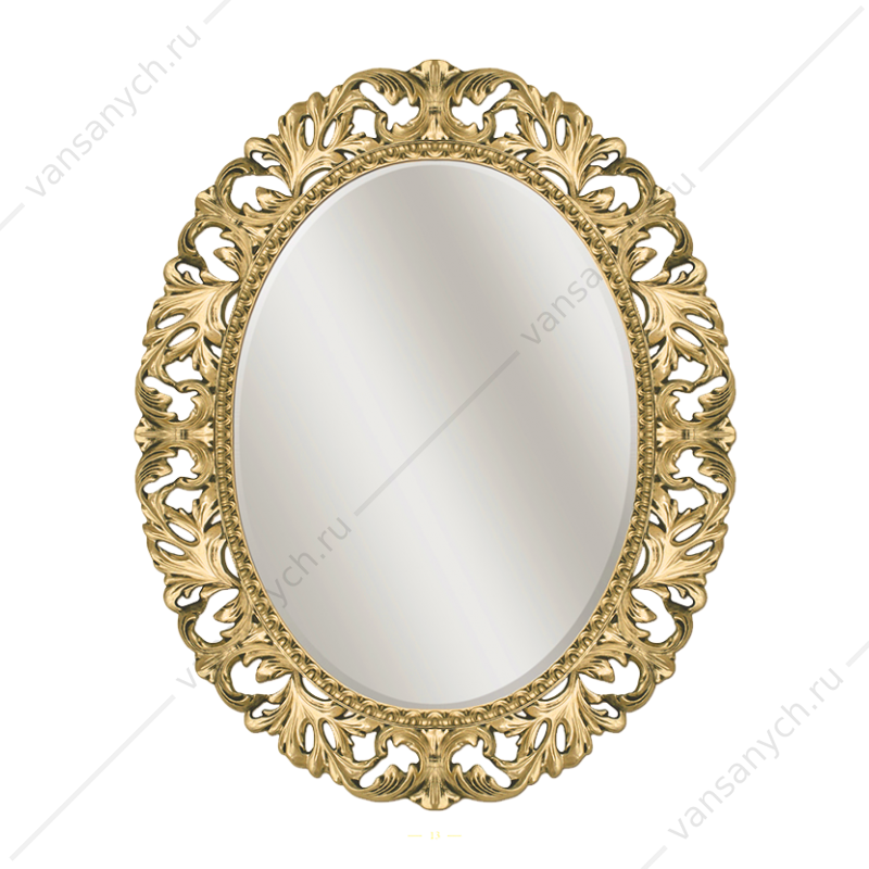 3352 Зеркало Misty Аврора 750х945 (золото, овальное) Misty(Россия) купить в Тюмени (Ван Саныч™)