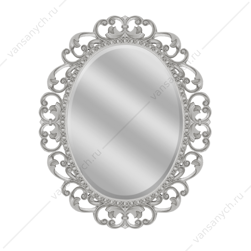 3356 Зеркало Misty Аврора 820х1020 (серебро, овальное) Misty(Россия) купить в Тюмени (Ван Саныч™)