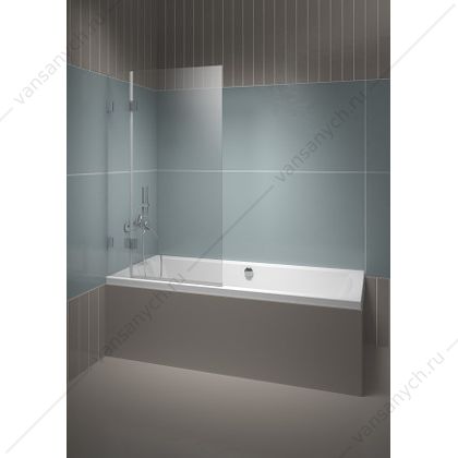 Шторка на ванну RIHO SCANDIC S109 850х1500 хром/прозр./8мм GC16200  RIHO (Чехия) купить в Тюмени (Ван Саныч™)