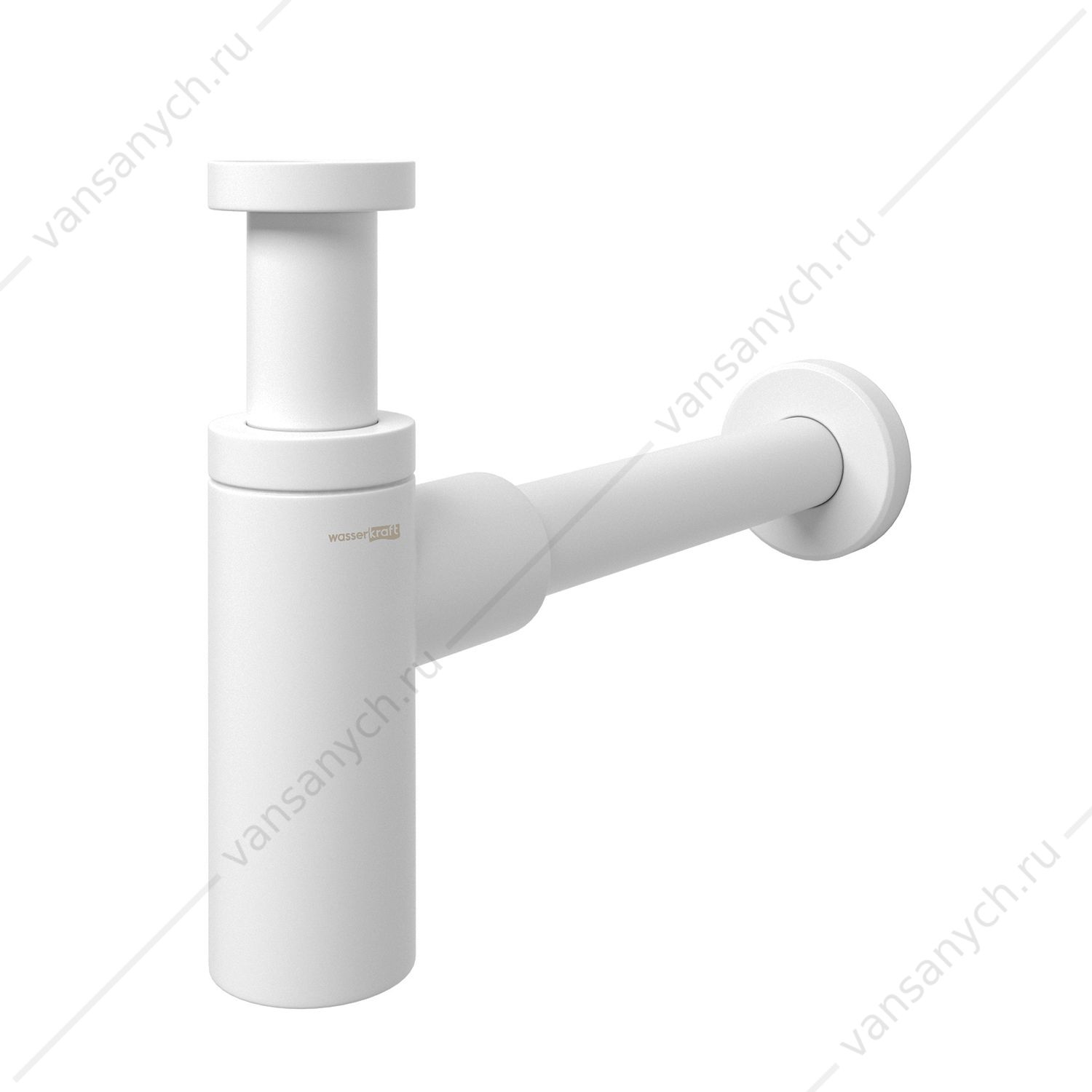 Сифон для раковины белый матовый A150 WasserKraft (Германия) купить в Тюмени (Ван Саныч™)