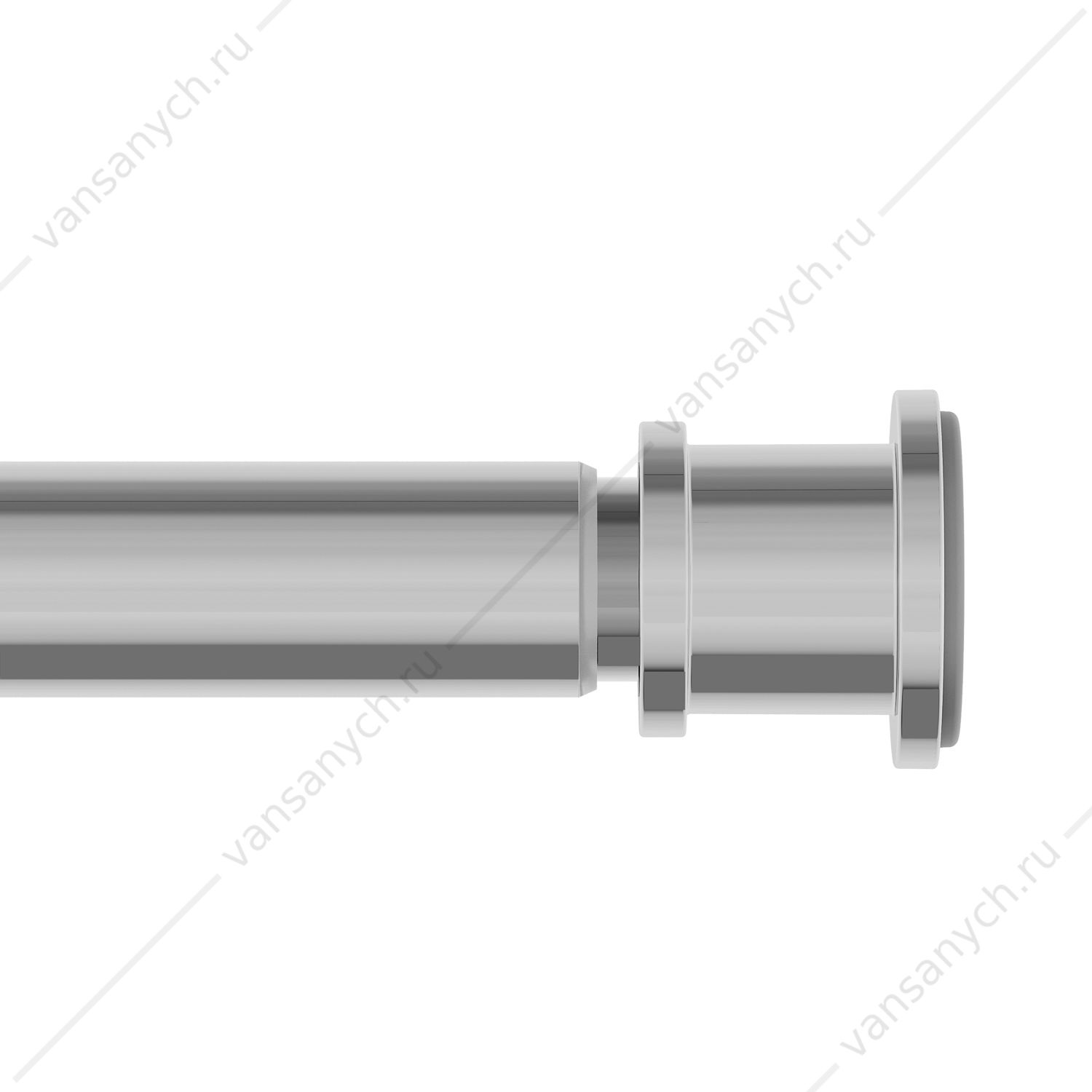 Карниз для ванной 110-200 см, хром глянц., Elegante, IDDIS, RSC0120i14 IDDIS (Россия) купить в Тюмени (Ван Саныч™)