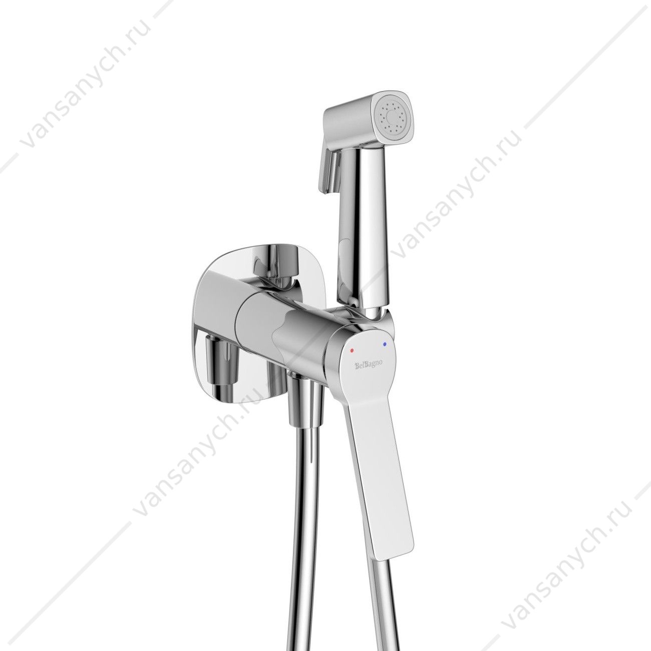 Гигиенический душ со смесителем BelBagno ALBANO-VASM-CRM хром  Belbagno (Италия) купить в Тюмени (Ван Саныч™)