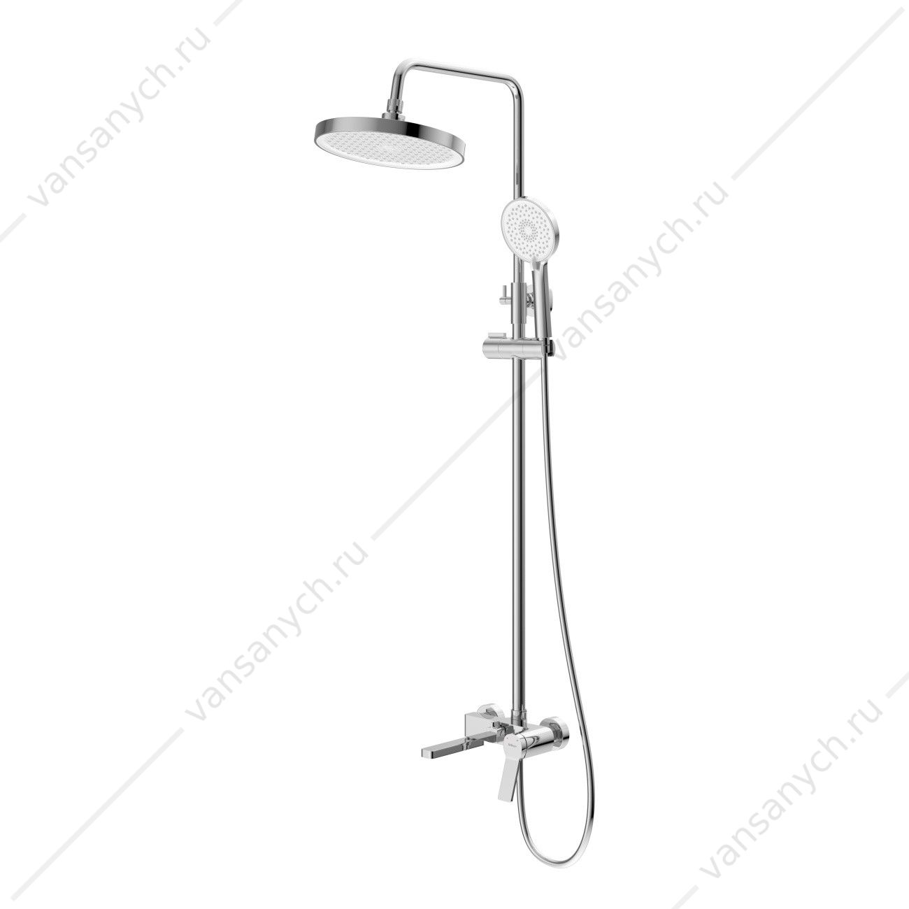 Душевая система  для душа/ванны BelBagno ALBANO-VSCM-CRM хром  Belbagno (Италия) купить в Тюмени (Ван Саныч™)
