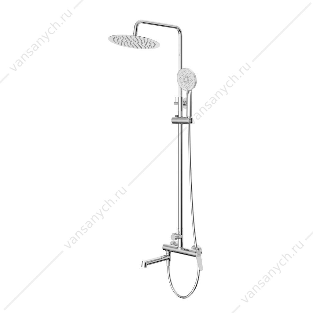Душевая стойка со смесителем и изливом BelBagno хром UNIQUE-VSCM-CRM Belbagno (Италия) купить в Тюмени (Ван Саныч™)