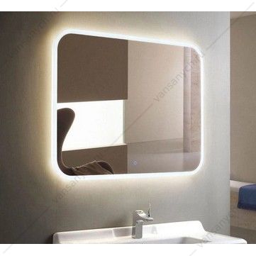 УТ000028095 Зеркало 90х70 с подсветкой и часами Demure ЗЛП1626 LED, сенсорн выкл.  AGATA (Россия) купить в Тюмени (Ван Саныч™)