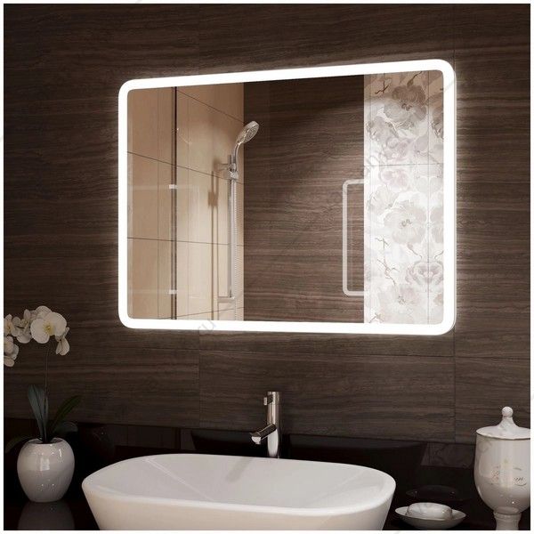 УТ000020745 Зеркало 80х60 с подсветкой и часами Demure ЗЛП567 LED, сенсор. выкл AGATA (Россия) купить в Тюмени (Ван Саныч™)