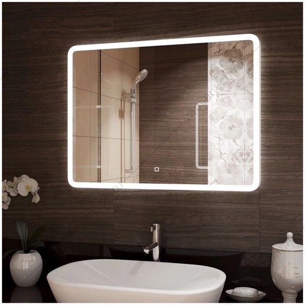 УТ000021225 Зеркало 80х60 с подсветкой и подогревом Demure ЗЛП634 LED, сенсор. выкл. AGATA (Россия) купить в Тюмени (Ван Саныч™)