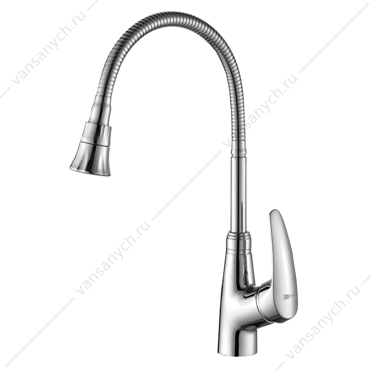 Смеситель для кухни с гибким изливом Lemark Linara LM0413C,  2х-функц. аэратор, хром Lemark (Чехия) купить в Тюмени (Ван Саныч™)