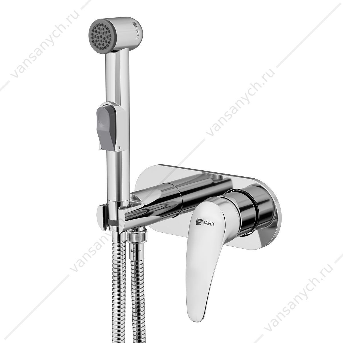 Смеситель с гигиеническим душем Lemark Linara LM0419C, встраиваемый, хром Lemark (Чехия) купить в Тюмени (Ван Саныч™)