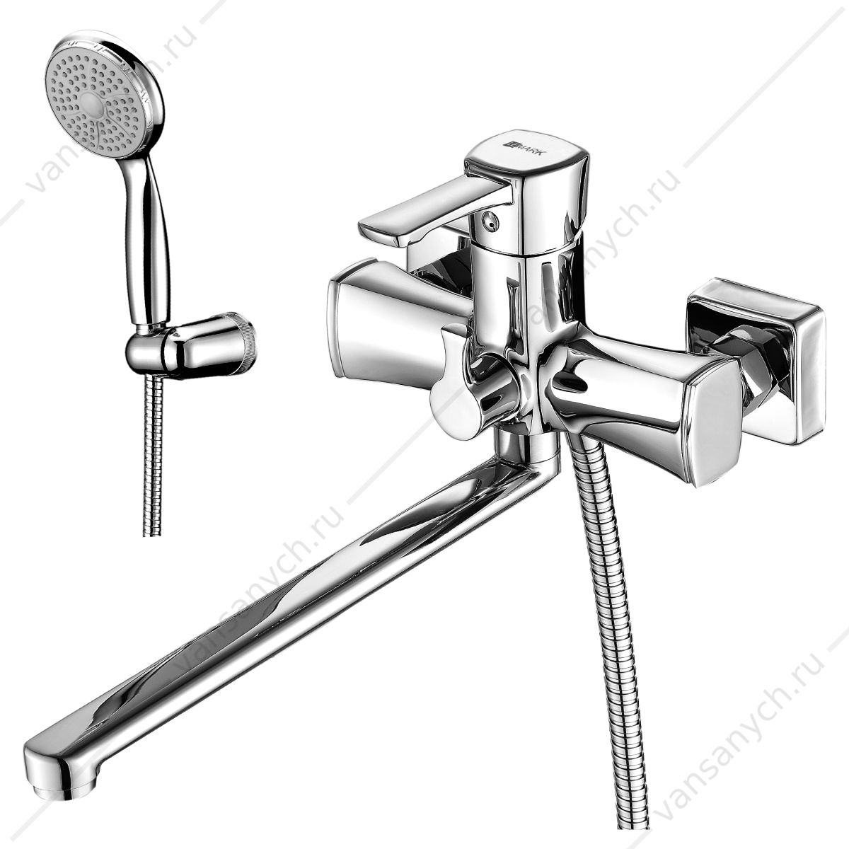 Смеситель для ванны с длинным изливом Lemark Evitta LM0551C, хром Lemark (Чехия) купить в Тюмени (Ван Саныч™)