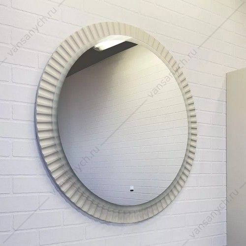 00-00014159CF Зеркало 90см COMFORTY Мадрид-90 LED-подсветка, бесконт. сенсор, антизапотевание, серый шёлк Comforty (Россия) купить в Тюмени (Ван Саныч™)