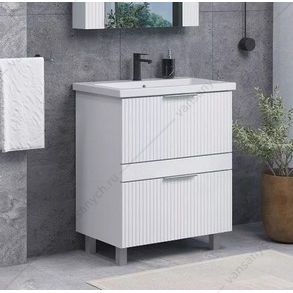 00-00019211CF Тумба с раковиной 70см COMFORTY Лима-70Н2 белый матовый с раковиной Como 70 Comforty (Россия) купить в Тюмени (Ван Саныч™)