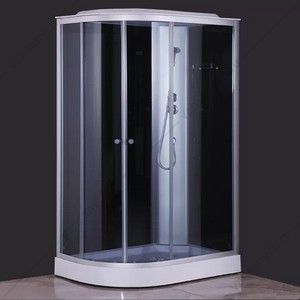 00-00000183 Душевая кабина 120х80 СOMFORTY 301R, серое стекло,задн.,черн., стекл.панель Comforty (Россия) купить в Тюмени (Ван Саныч™)
