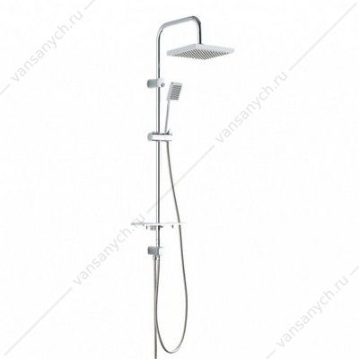 Стойка для душа GROSS AQUA Edge GA9019 с тропическим душем Gross Aqua (Россия) купить в Тюмени (Ван Саныч™)