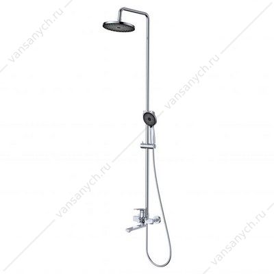Душевая системадля ванны GROSS AQUA Prado GA9828SMDR с изливом, никель-хром Gross Aqua (Россия) купить в Тюмени (Ван Саныч™)