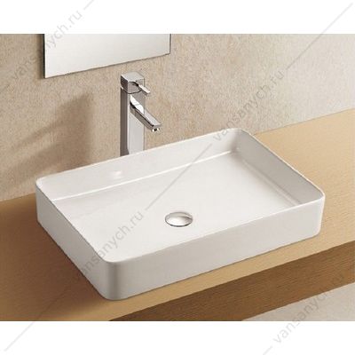 Раковина 60х4,5 накладная Azario, белый AZ-2174 AZARIO (Россия/Китай) купить в Тюмени (Ван Саныч™)
