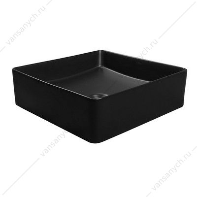 Раковина 40х40 накладная Azario, квадратная, черный матовый AZ-2179-MB AZARIO (Россия/Китай) купить в Тюмени (Ван Саныч™)