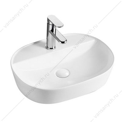 Раковина 50,5х38,5 накладная Azario овальная, белый AZ-2202 AZARIO (Россия/Китай) купить в Тюмени (Ван Саныч™)