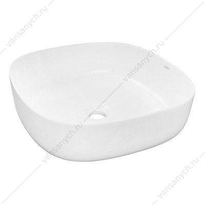Раковина 45х45 накладная Azario, округлая, белый глянец AZ-2269 AZARIO (Россия/Китай) купить в Тюмени (Ван Саныч™)