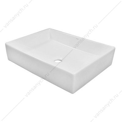Раковина 51х37 накладная Azario прямоугольная, белый глянец AZ-78570B AZARIO (Россия/Китай) купить в Тюмени (Ван Саныч™)