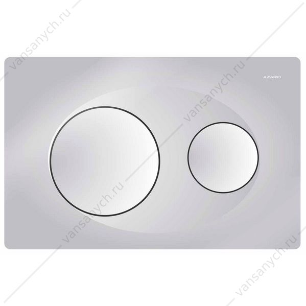 00078022 Кнопка смыва Azario двойная, хром матовый AZ-8200-0010 Azario (Россия) купить в Тюмени (Ван Саныч™)