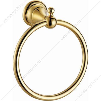 Полотенцедержатель Azario ELVIA кольцо, золото AZ-91111G AZARIO (Россия/Китай) купить в Тюмени (Ван Саныч™)