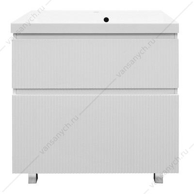 Тумба с раковиной 80см Azario Viola 80/2Н напольная, раковина Астория 80, белый матовый CS00097140 AZARIO (Россия/Китай) купить в Тюмени (Ван Саныч™)