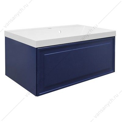 Тумба с раковиной 80 Azario Belloni 80 подвесная, Push to Open, раковина Астория 80, синий CS00098084 AZARIO (Россия/Китай) купить в Тюмени (Ван Саныч™)