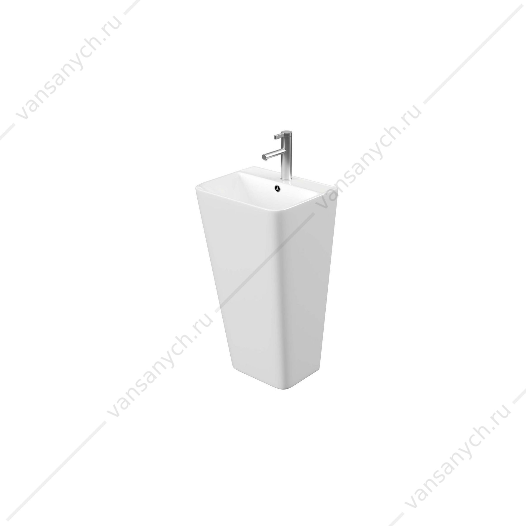 Раковина 44х38 напольная Aquatek Optima Square белый AQ4401-00 Aquatek (Россия) купить в Тюмени (Ван Саныч™)